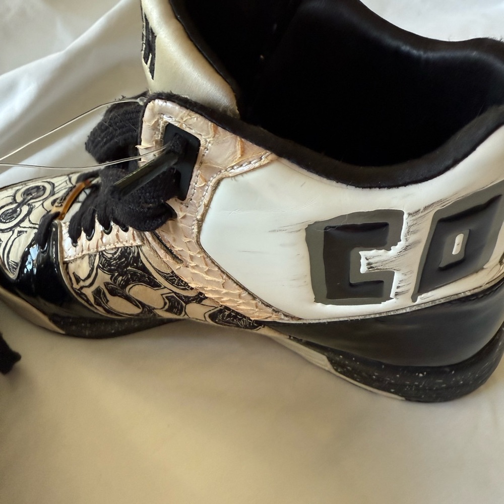 Coach Haven Ball PT Rare Black and White High-Top Sneakers Sz 9M - Picture 5 of 11